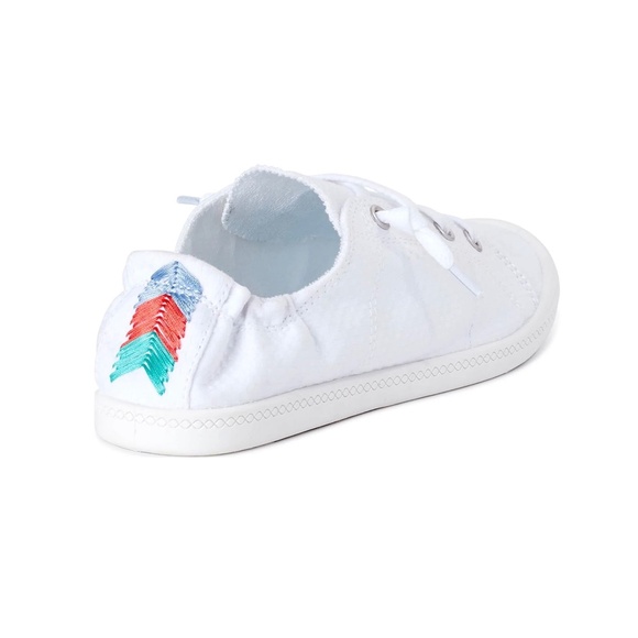 !WIDE WIDTH WHITE Time and Tru Women's Scrunch Back Slip-On Sneaker - Picture 1 of 5